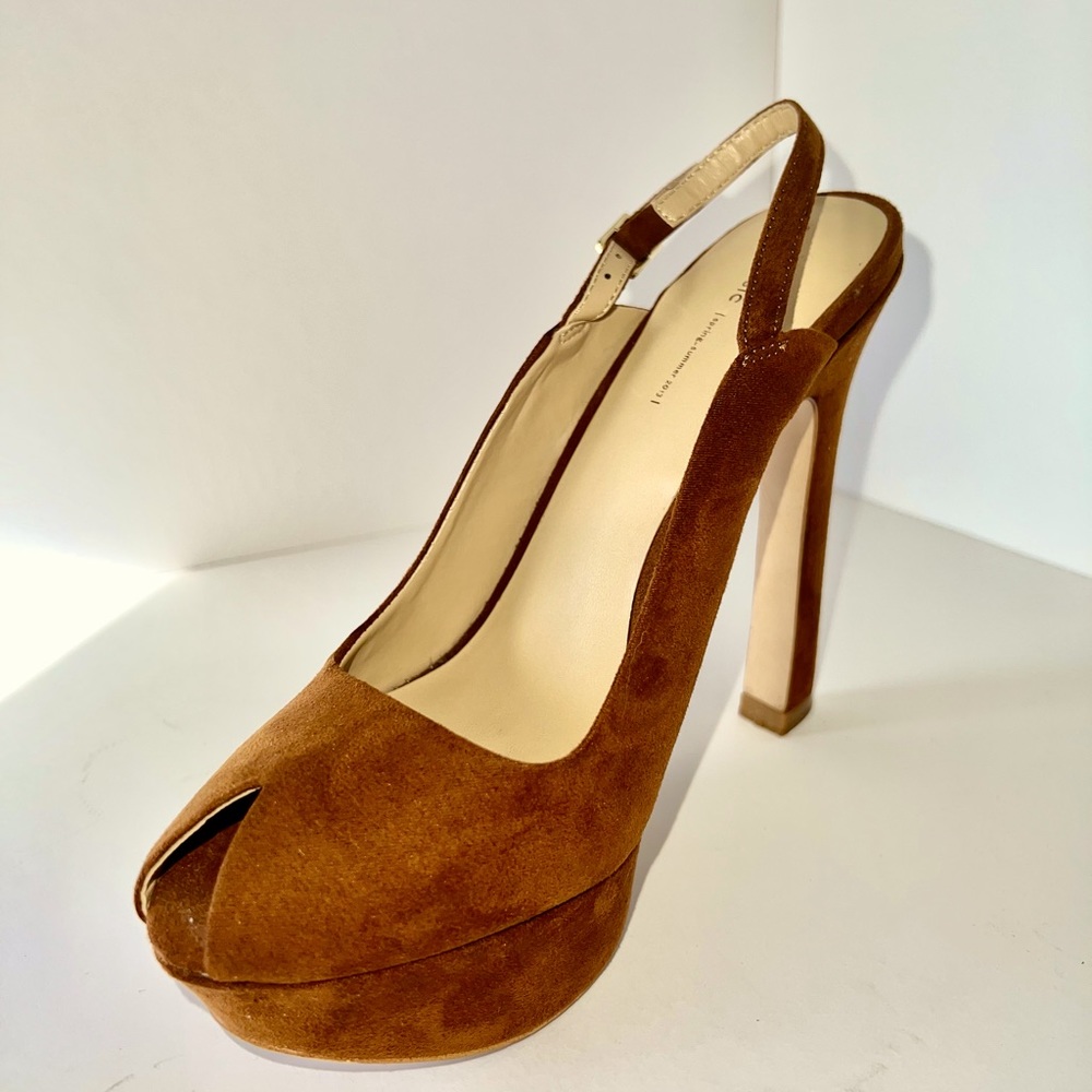 Brick color suede plums
